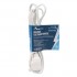 PureVolt 3-Outlets Extension Cord - 2C/16 AWG - Indoor - 125 V - 13 A - White - 2.5 m