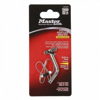 MAster Lock Goupille De Blocage Pour Attelage De Remorque 9/32 po.