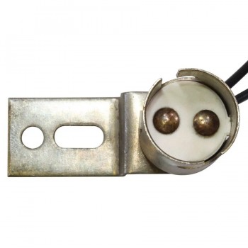 Base saillante pour ampoule BA15D avec fil 15 cm