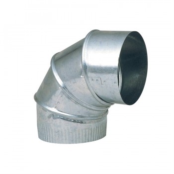 90 Degree Galvanized Adjustable Elbow 4 in.