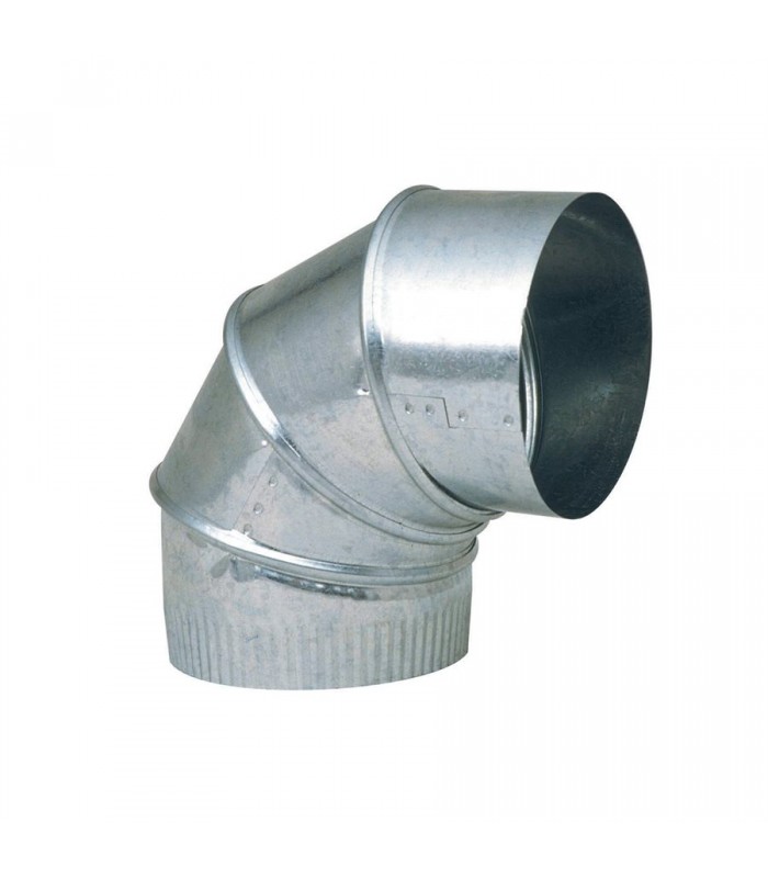 90 Degree Galvanized Adjustable Elbow 4 in.