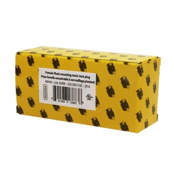 PureVolt Prise twist-lock NEMA L14-20R encastrable - 125 V/250 V - 20 A
