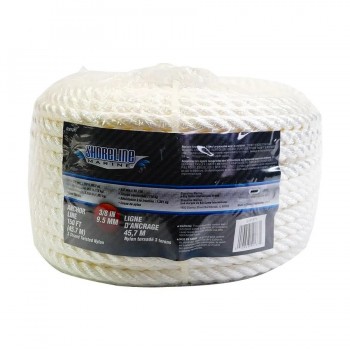 Braided Nylon Rope - 3/8 in. X 150 ft. (9.5mm X 45.7m) - White