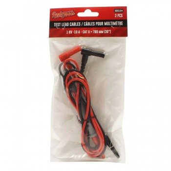 RedTools Sonde de test de 30 po pour multimètre - 1KV - 10A - CAT II - Paire