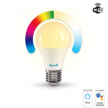 Ampoule intelligente WiFi A19 - 100V/132V - 8W - E26 - Blanc et RVB