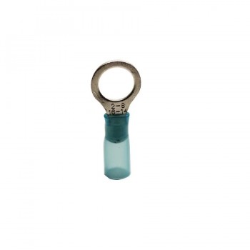 PureVolt Terminal à anneau thermorétractable - Vis #8 - 16-14 Awg - Bleu - Paquet de 100