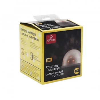 Globe Veilleuse DEL rotative à projection d′étoiles