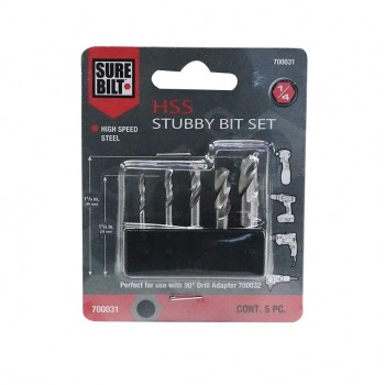 Ensemble de mèches en acier pour perceuse - 5 pièces