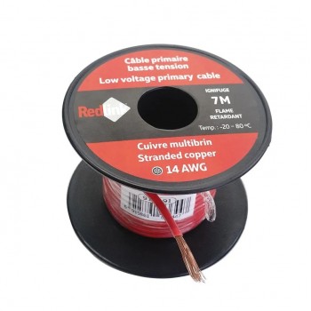 RedLink Stranded Copper Wire - 1C/14 AWG - Red - 7 m