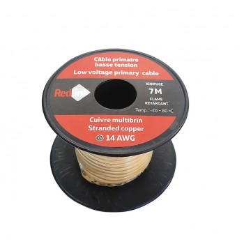 RedLink Fil en cuivre multibrin - 1C/14 AWG - Jaune - 7 m