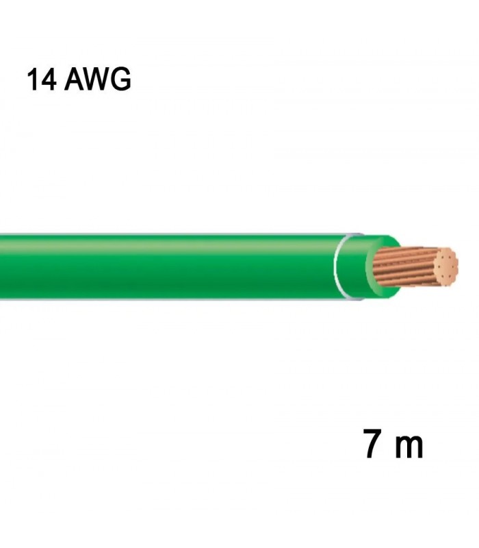 RedLink Stranded Copper Wire - 1C/14 AWG - Green - 7 m