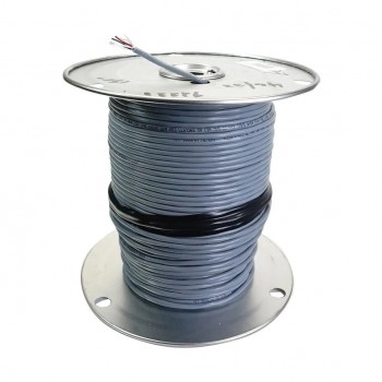 Câble de fils multibrins en cuivre étamé - 4C/22AWG - Blindé - FT4 - Gris - Vendu au mètre