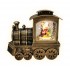 Ason Decor Illuminated Locomotive with Santa Claus in Swirling Snow Effect