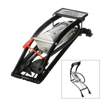 Pompe manuelle à pied pour vélo - 100 PSI