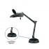 Architect Style Magnifying Lamp with CFL Bulb and Organizer Base - 13 W - Black