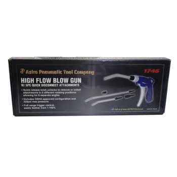 Ensemble de pistolet à air à haut débit avec accessoires à déconnexion rapide - 5 pièces