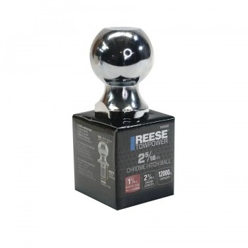 Reese Boule d′attelage en acier massif chromé - 2-5/16 X 2-3/4 po. - Diamètre tige 1-1/4 po. - 12 000 lbs