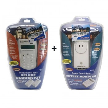 Sylvania Wireless Remote Controller with 2 Outlet Adapters - Indoor