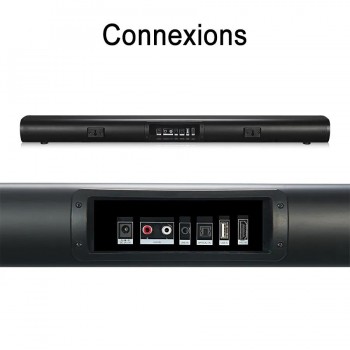 Ason Audio 2.1-Channel Bluetooth Soundbar with Integrated Subwoofer - 70 W