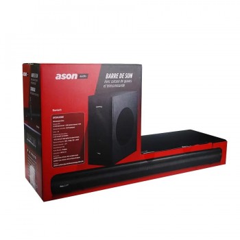 Ason Audio 2.1 Channel Bluetooth Soundbar Bundle with Wireless Subwoofer - 60 W