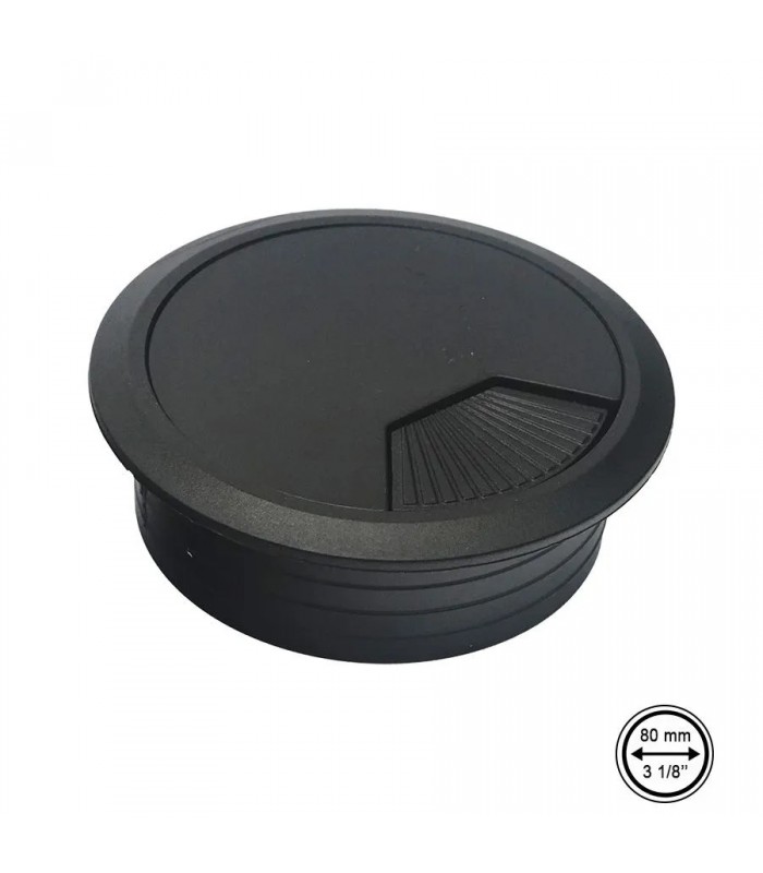 RedLink Passe-fil rond en plastique pour bureau - 80 mm