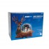 Ason Decor LED Illuminated Christmas Reindeer with Snowman in a Snow Swirl - 28.5 cm