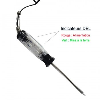 PureVolt Circuit Tester with Cigarette Lighter Plug for Vehicle 6 V/12 V/24 V