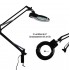 Lorell Clamp-on LED Magnifying Lamp with Extendable Arm and 3X/5X Magnification - 35 in.