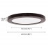 Ason Decor 9 in. Slim Graduated LED Recessed Light - 18 W - 3 CTT - White/Black