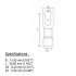 PureVolt Terminal fourchette thermorétractable double baril - Vis 5/16 po. - 16-14 AWG - Bleu - Paquet 10