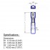 PureVolt Terminal à lame femelle isolée thermorétractable double baril - .250 po. - 12-10 AWG - Jaune - Paquet de 10