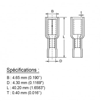 PureVolt Double Crimp Heat Shrink Female Bullet Terminal - 4 mm - 22-16 AWG - Pink - 10-Pack