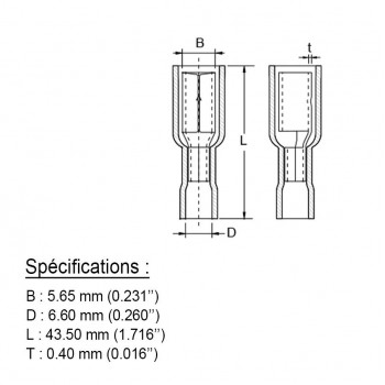 PureVolt Double Crimp Heat Shrink Female Bullet Terminal - 5 mm - 12-10 AWG - Yellow - 10-Pack