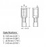 PureVolt Terminal bullet femelle thermorétractable double baril - 5 mm - 12-10 AWG - Jaune - Paquet 10