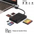 Ason Tech Lecteur de cartes mémoires 5 en 1 à USB-C/USB - TF/SD/XD/MS/CF