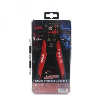 AddTools Ensemble de sertissage 3 en 1 avec terminaux - 22-10 AWG - 199 pièces