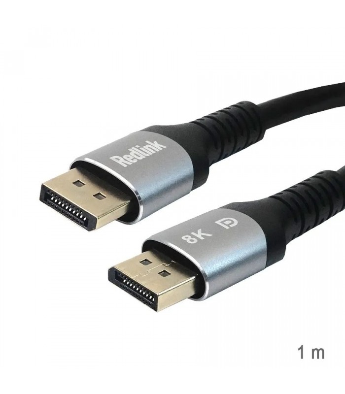 RedLink Câble DisplayPort 8K mâle à mâle - 1 m