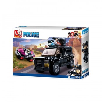 Blocs de construction de véhicule d'assaut blindé S.W.A.T. - 293 pièces