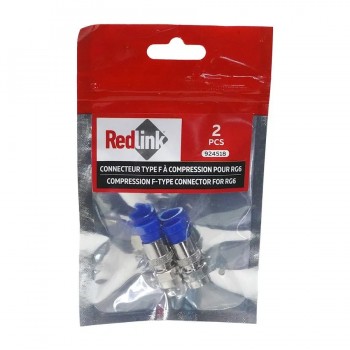 RedLink Compression F Type Connector for RG6 - Pack of 2