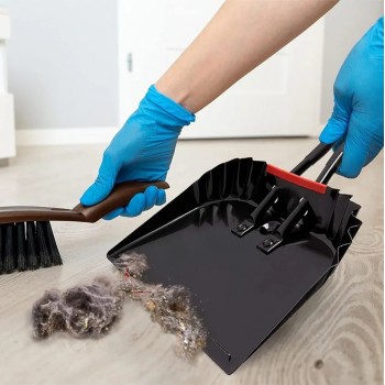 AddTools Porte-poussière de 12 pouces en métal - Noir