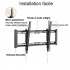 Ason Decor Ultra Slim Tilting Wall Mount for 37 to 80 inch TVs