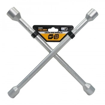 Tolsen 15079 Cross Rim Wrench - 14 in. - 17/19/21/23 mm