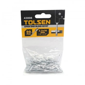 Tolsen Aluminum Blind Rivest - 3.2 x 10 mm - Pack of 50
