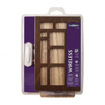 Heath Zenith Carillon de porte sans fil avec bouton-poussoir - Bois