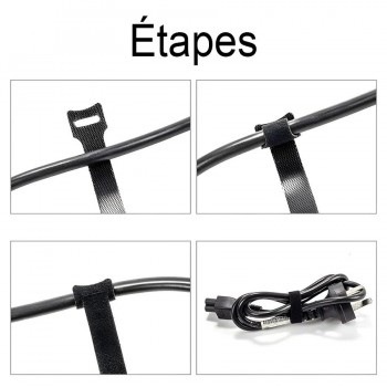 AddTools 10-Pack 13-Inches (330 mm) Reusable Velcro Cable Tie