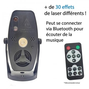 Ason Style Mini Laser Effects Projector with Speaker and Remote - USB