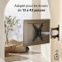 Ason Decor Support mural plein mouvement pour TV de 13 po à 43 po - Double pivot