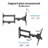 Ason Decor Support mural plein mouvement pour TV de 13 po à 43 po - Double pivot