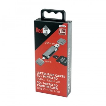 RedLink SD and Micro SD Memory Card Reader - USB-C / USB-A