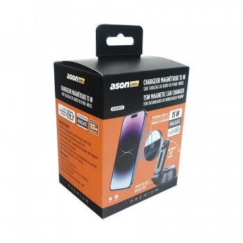 Ason Tech 15W Car Dashboard/Windshield Wireless Qi MagSafe Charger